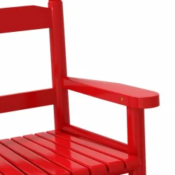 MAISON EXCLUSIVE - Chaises à bascule enfants lot de 2 rouge bois peuplier massif