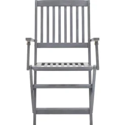 MAISON EXCLUSIVE - Chaises pliables d'extérieur lot de 6 et coussins bois d'acacia