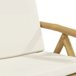 MAISON EXCLUSIVE - Chaises inclinables de jardin pliantes lot de 6 coussins bambou