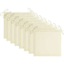 MAISON EXCLUSIVE - Chaises pliables d'extérieur et coussins lot de 8 bois d'acacia