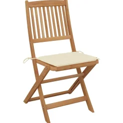 MAISON EXCLUSIVE - Chaises pliables d'extérieur et coussins lot de 8 bois d'acacia