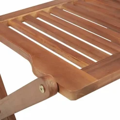 MAISON EXCLUSIVE - Chaises pliables d'extérieur et coussins lot de 8 bois d'acacia