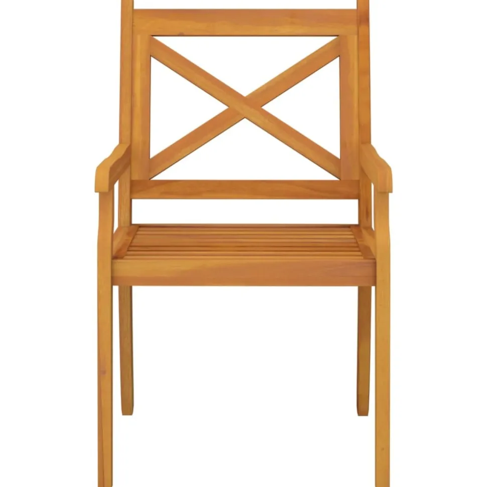 MAISON EXCLUSIVE - Chaises à manger d'extérieur lot de 6 bois d'acacia massif