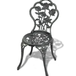 MAISON EXCLUSIVE - Chaises de bistro lot de 2 aluminium coulé vert