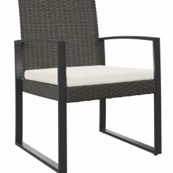 MAISON EXCLUSIVE - Chaises à manger de jardin lot de 2 marron rotin pp