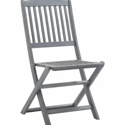MAISON EXCLUSIVE - Chaises pliables d'extérieur lot de 4 et coussins bois d'acacia