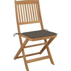 MAISON EXCLUSIVE - Chaises pliables d'extérieur et coussins lot de 8 bois d'acacia