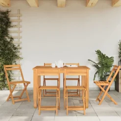 MAISON EXCLUSIVE - Chaises de bistrot pliantes lot de 6 bois d'acacia solide
