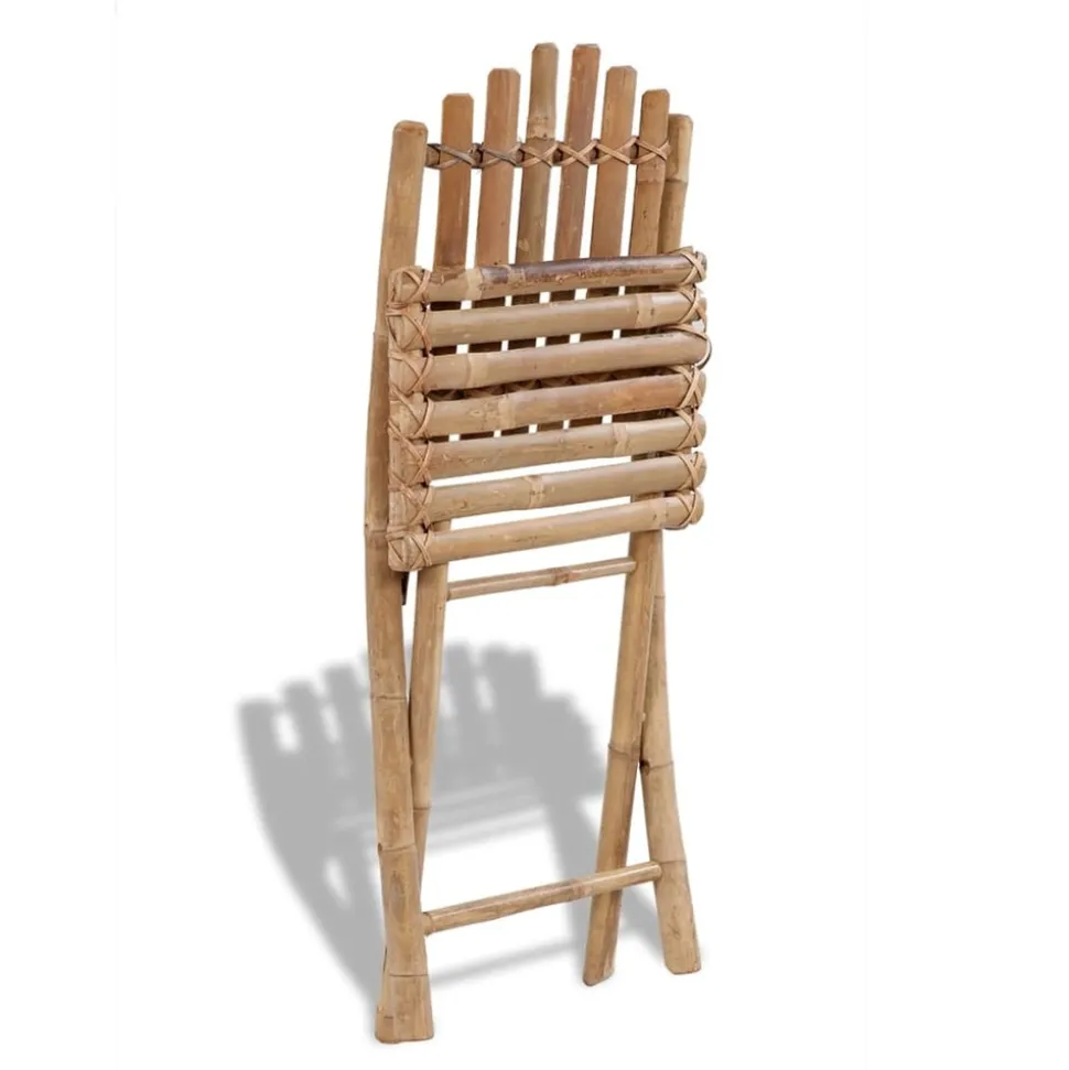 MAISON EXCLUSIVE - Chaises pliables d'extérieur bambou 4 pcs