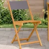 MAISON EXCLUSIVE - Chaises de bistrot lot de 2 anthracite bois acacia massif tissu