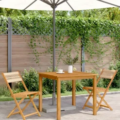 MAISON EXCLUSIVE - Chaises de bistrot lot de 2 beige bois d'acacia et corde