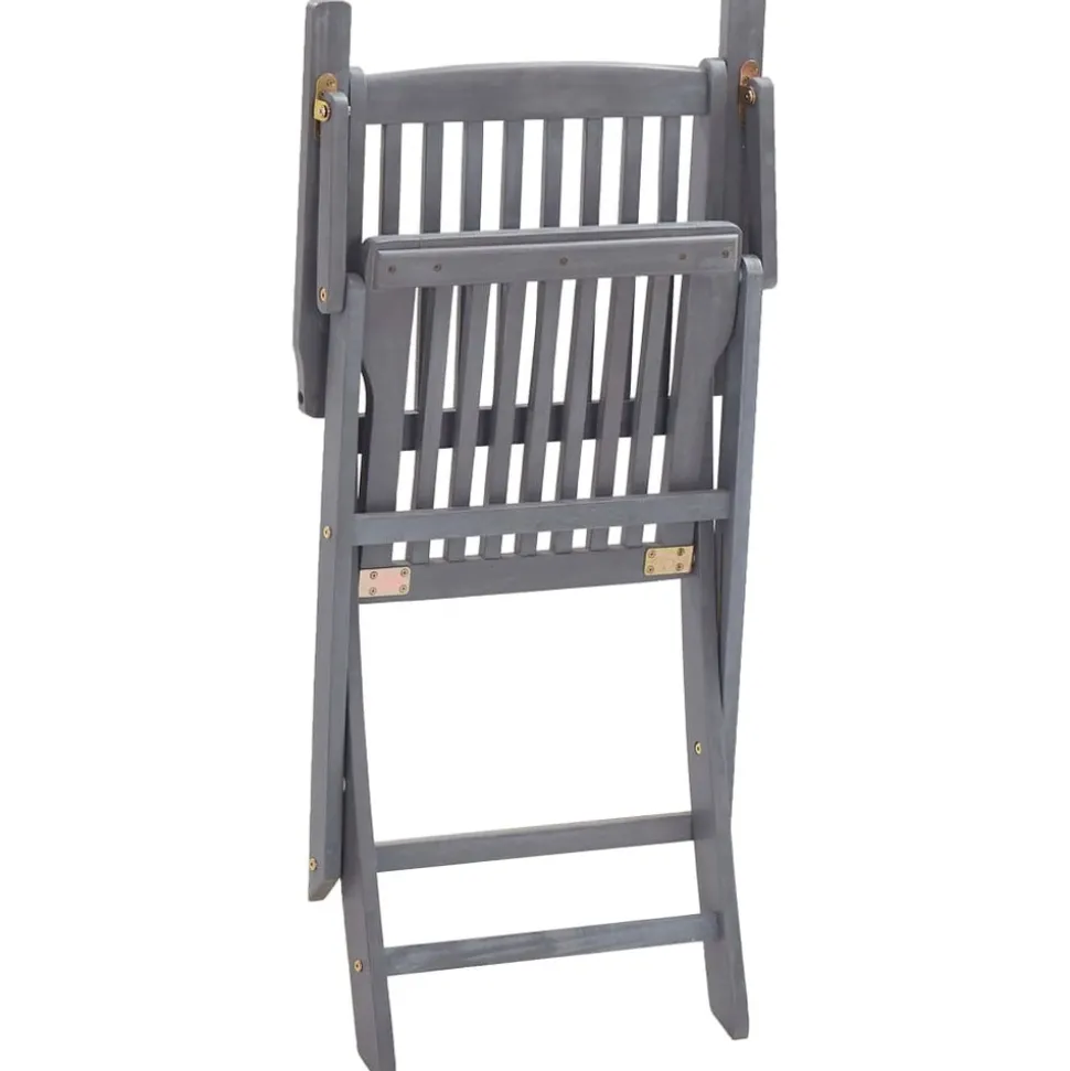MAISON EXCLUSIVE - Chaises pliables d'extérieur lot de 2 bois d'acacia solide