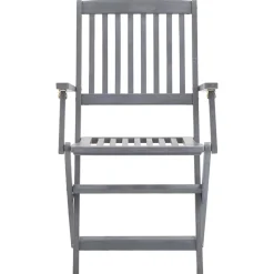 MAISON EXCLUSIVE - Chaises pliables d'extérieur lot de 6 bois d'acacia solide