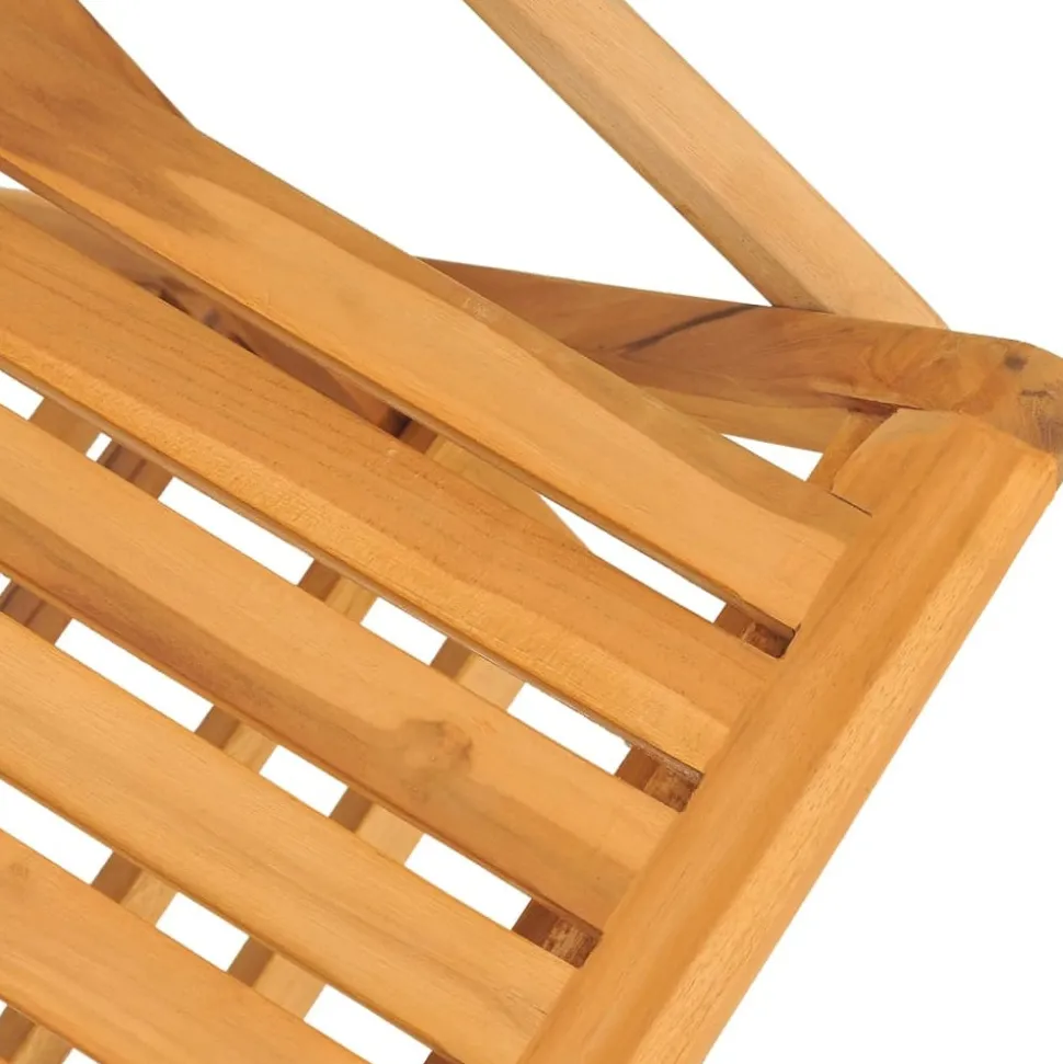 MAISON EXCLUSIVE - Chaises de jardin pliantes lot de 8 61x67x90cm bois massif teck