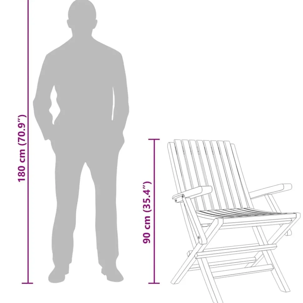 MAISON EXCLUSIVE - Chaises de jardin pliantes lot de 8 61x67x90cm bois massif teck