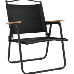 MAISON EXCLUSIVE - Chaises de camping lot de 2 noir 54x55x78 cm tissu oxford