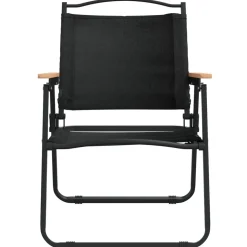 MAISON EXCLUSIVE - Chaises de camping lot de 2 noir 54x55x78 cm tissu oxford