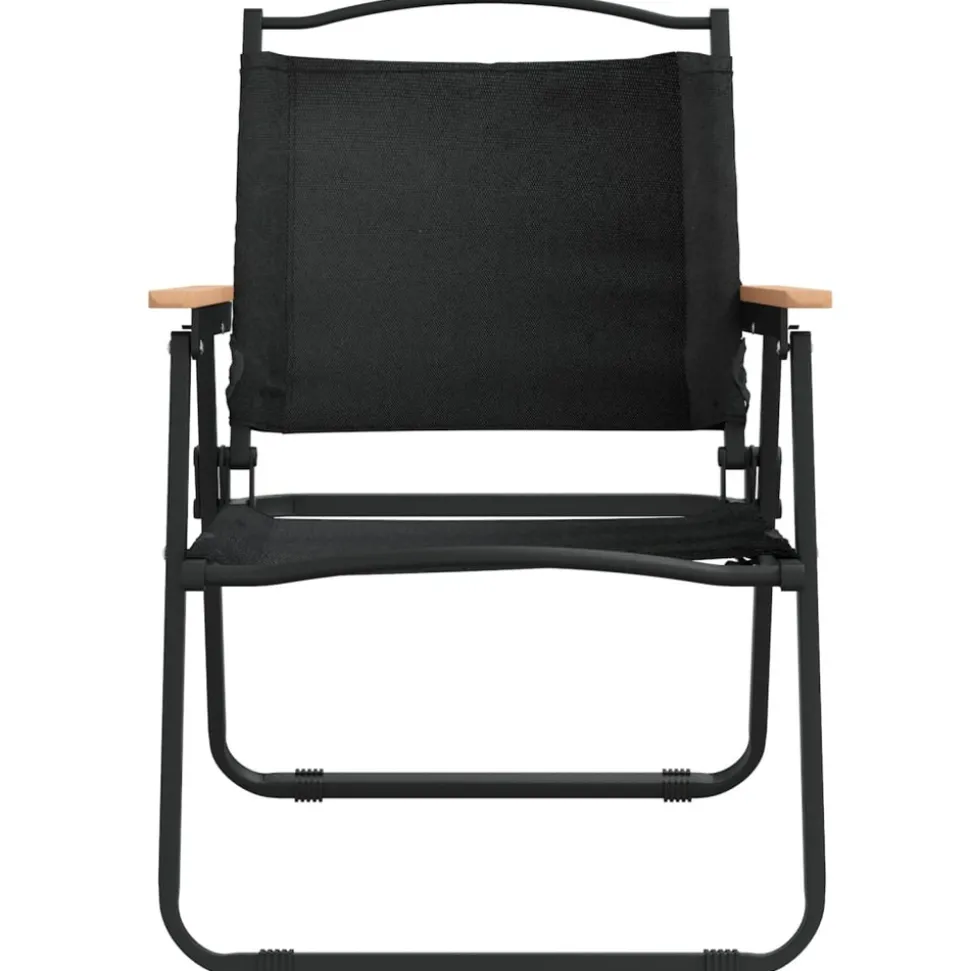 MAISON EXCLUSIVE - Chaises de camping lot de 2 noir 54x55x78 cm tissu oxford