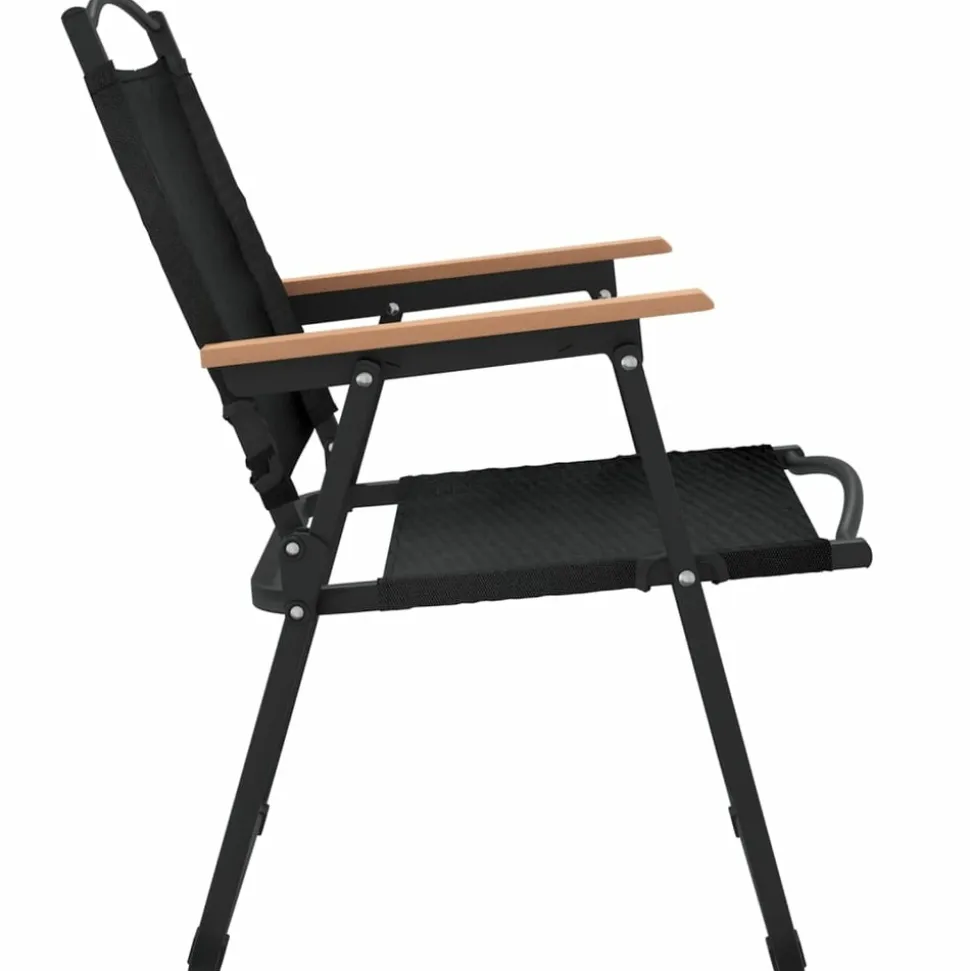 MAISON EXCLUSIVE - Chaises de camping lot de 2 noir 54x55x78 cm tissu oxford