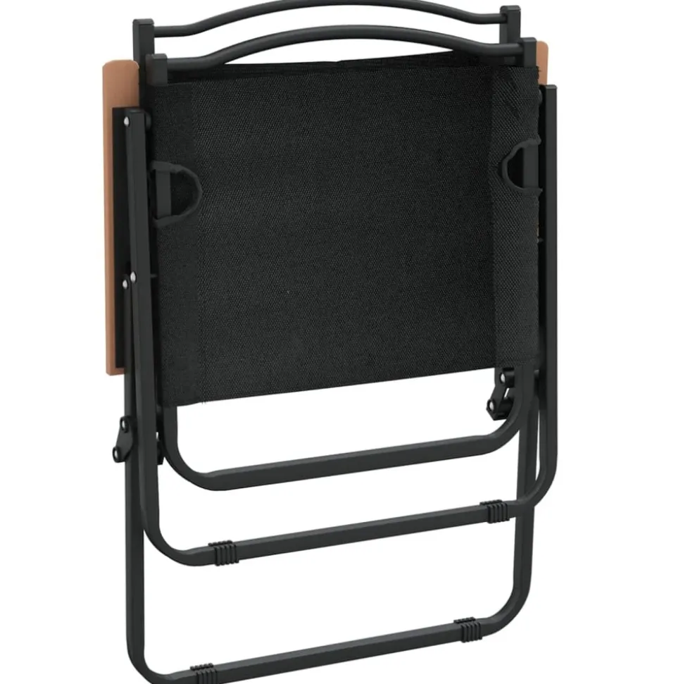 MAISON EXCLUSIVE - Chaises de camping lot de 2 noir 54x55x78 cm tissu oxford