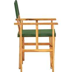 MAISON EXCLUSIVE - Chaises de metteur en scène lot de 2 bois massif d'acacia vert