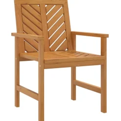 MAISON EXCLUSIVE - Chaises à manger de jardin lot de 4 bois massif d'acacia
