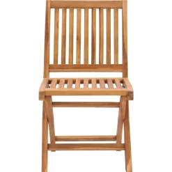 MAISON EXCLUSIVE - Chaises pliables de jardin avec coussins lot de 8 teck solide
