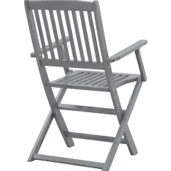 MAISON EXCLUSIVE - Chaises pliables d'extérieur lot de 2 et coussins bois d'acacia