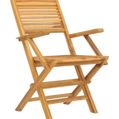 MAISON EXCLUSIVE - Chaises de jardin pliantes lot de 4 55x62x90cm bois massif teck