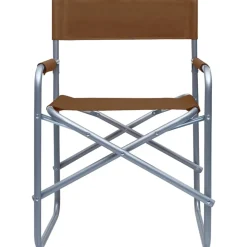 MAISON EXCLUSIVE - Chaises de metteur en scène lot de 2 acier marron