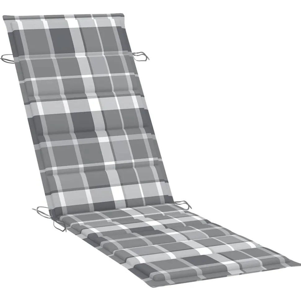 MAISON EXCLUSIVE - Chaises longues lot de 2 avec coussins bois d'acacia solide