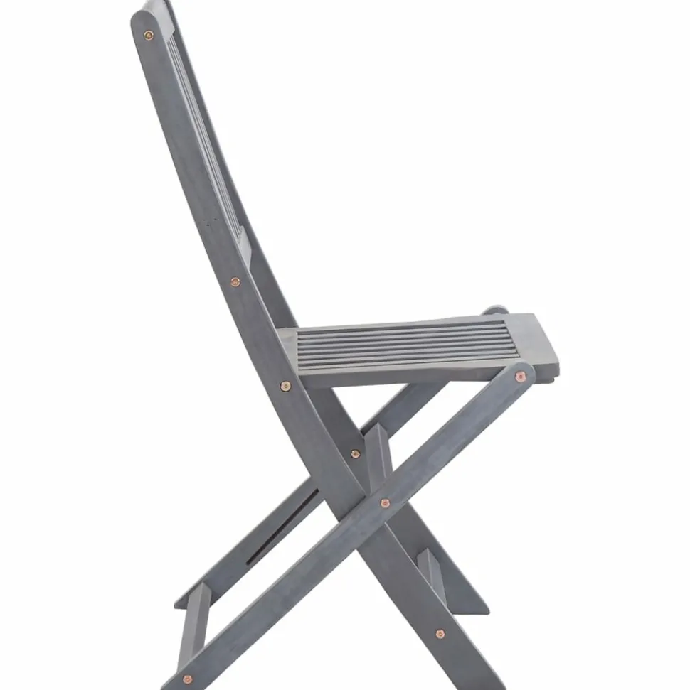 MAISON EXCLUSIVE - Chaises pliables d'extérieur lot de 2 bois d'acacia solide