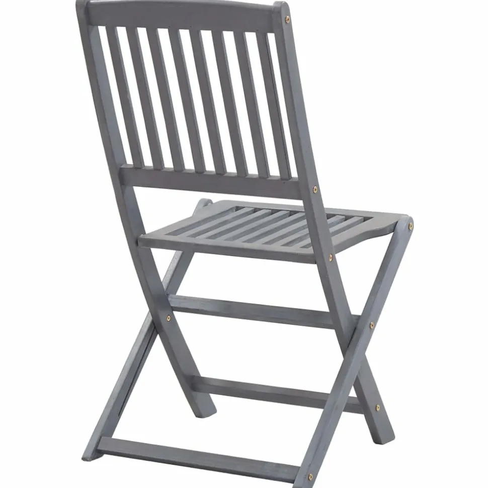 MAISON EXCLUSIVE - Chaises pliables d'extérieur lot de 2 bois d'acacia solide