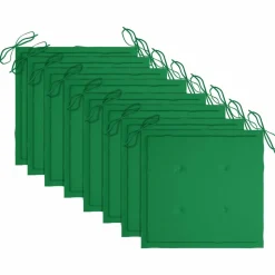 MAISON EXCLUSIVE - Chaises de jardin empilables avec coussins lot de 8 teck solide