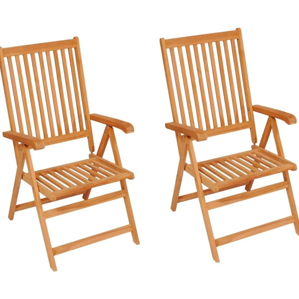 MAISON EXCLUSIVE - Chaises de jardin lot de 2 et coussins vert vif teck massif