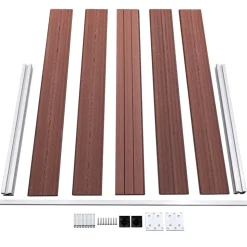 MAISON EXCLUSIVE - Clôture de jardin wpc 526x106 cm marron