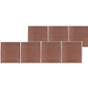 MAISON EXCLUSIVE - Clôture de jardin wpc 1218x186 cm marron
