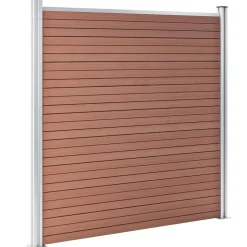 MAISON EXCLUSIVE - Clôture de jardin wpc 1218x186 cm marron