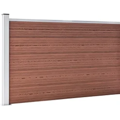 MAISON EXCLUSIVE - Clôture de jardin wpc 175x105 cm marron