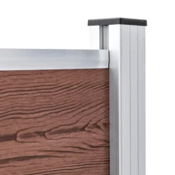 MAISON EXCLUSIVE - Clôture de jardin wpc 175x105 cm marron