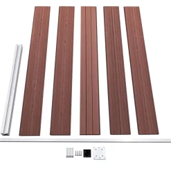 MAISON EXCLUSIVE - Clôture de jardin wpc 175x105 cm marron