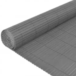 MAISON EXCLUSIVE - Clôture de jardin double face 110x300 cm gris
