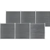MAISON EXCLUSIVE - Clôture de jardin wpc 1045x186 cm gris