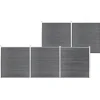 MAISON EXCLUSIVE - Clôture de jardin wpc 872x186 cm gris
