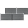 MAISON EXCLUSIVE - Clôture de jardin wpc 699x106 cm gris