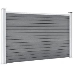 MAISON EXCLUSIVE - Clôture de jardin wpc 699x106 cm gris