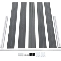 MAISON EXCLUSIVE - Clôture de jardin wpc 699x106 cm gris