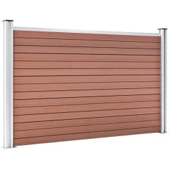 MAISON EXCLUSIVE - Clôture de jardin wpc 872x106 cm marron