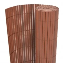 MAISON EXCLUSIVE - Clôture de jardin double face 110x500 cm marron