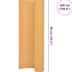 MAISON EXCLUSIVE - Clôture de jardin double face pvc 90 x 500 cm jaune